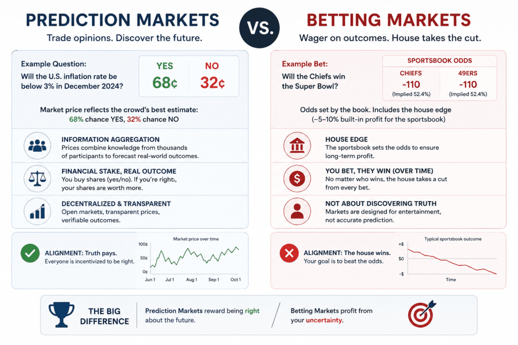 Prediction Markets vs Betting