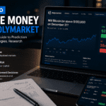 Professional trader analyzing prediction market data on Polymarket dashboard and probability charts polymarket.